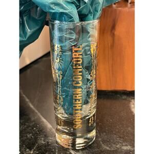 Southern Comfort Vintage Tall Shooter Shot glass with Gold